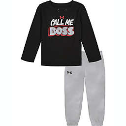 Under Armour® CALL ME BOSS 2-Piece Top and Pant Set in Black