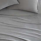 Alternate image 3 for Laura Ashley&reg; Solid Plush Fleece King Sheet Set in Grey