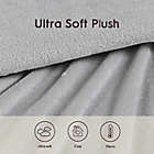 Alternate image 7 for Laura Ashley&reg; Solid Plush Fleece King Sheet Set in Grey