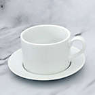 Alternate image 1 for Our Table&trade; Simply White 2-Piece Espresso Cup and Saucer Set