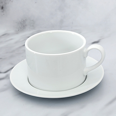 Our Table&trade; Simply White 2-Piece Espresso Cup and Saucer Set. View a larger version of this product image.