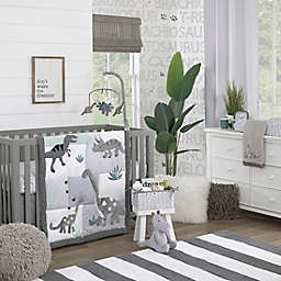 NoJo® Baby-Saurus 4-Piece Crib Bedding Set in Grey