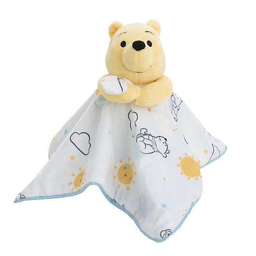 Alternate image 1 for Disney Baby® Winnie the Pooh Lovey Security Blanket in Yellow