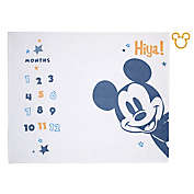 Disney Baby&reg; Mickey Mouse Milestone Baby Blanket in Blue
