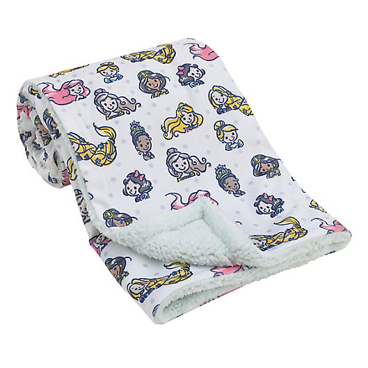 Alternate image 1 for Disney Baby® Princess Baby Blanket in Aqua