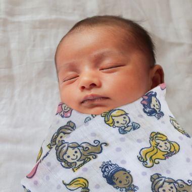 Disney Baby&reg; 3-Piece Ariel Swaddle Set with Rattle in Aqua. View a larger version of this product image.