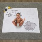 Alternate image 5 for Disney Baby&reg; Dumbo Milestone Baby Blanket in Grey