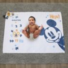 Alternate image 5 for Disney Baby&reg; Mickey Mouse Milestone Baby Blanket in Blue