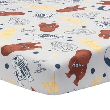 Lambs & Ivy&reg; Star Wars&trade; Millennium Falcon 3-Piece Crib Bedding Set in Blue. View a larger version of this product image.