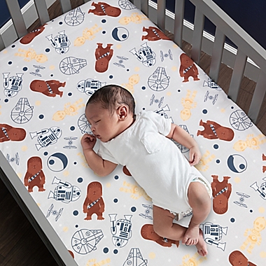 Lambs & Ivy&reg; Star Wars&trade; Millennium Falcon 3-Piece Crib Bedding Set in Blue. View a larger version of this product image.