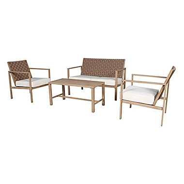 Studio 3B&trade; Mari 4-Piece Outdoor Chat Set in Brown. View a larger version of this product image.