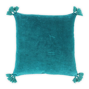 Wild Sage™ Square Velvet Throw Pillow in Fanfare. View a larger version of this product image.