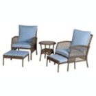 Alternate image 3 for Bee &amp; Willow&trade; Providence 5-Piece Metal and Wicker Patio Conversation Set in Brown