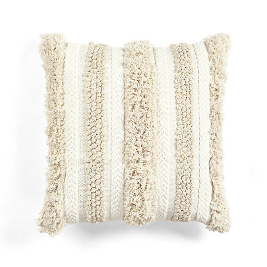Alternate image 1 for Lush Décor Wilbur Tufted Square Throw Pillow Cover in Neutral