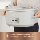 Alternate image 3 for Crockpot&trade; Design Series Cook &amp; Carry 7 qt. Slow Cooker in Mushroom