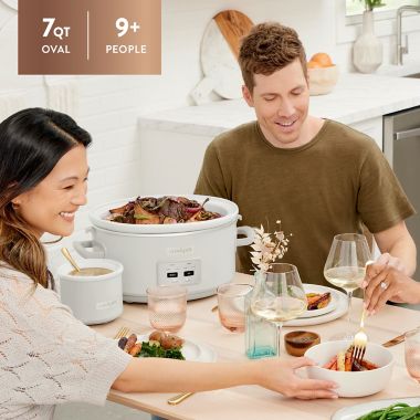 Crockpot&trade; Design Series Cook &amp; Carry 7 qt. Slow Cooker in Mushroom. View a larger version of this product image.
