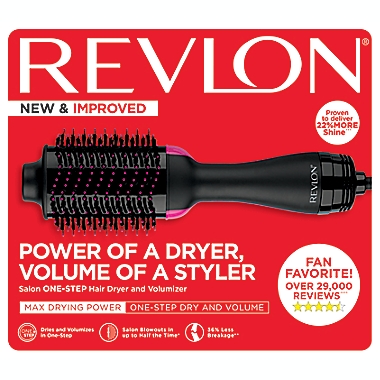Revlon&reg; Pro Collection Salon One Step Hair Dryer and Volumizer in Black. View a larger version of this product image.