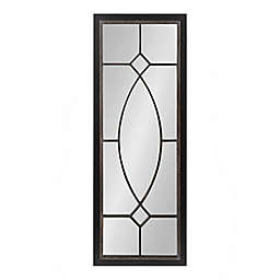 Kate and Laurel® Bakersfield 16-Inch x 42-Inch Windowpane Mirror in Black