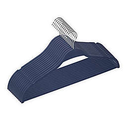 Squared Away™ Recycled Plastic Slim Hangers in Blue Depths (Set of 12)