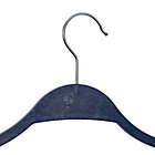 Alternate image 3 for Squared Away&trade; Recycled Plastic Slim Hangers in Blue Depths (Set of 12)