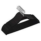 Alternate image 0 for Squared Away&trade; Recycled Plastic Slim Hangers in Black (Set of 12)