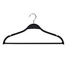 Alternate image 5 for Squared Away&trade; Recycled Plastic Slim Hangers in Black (Set of 12)