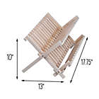 Alternate image 2 for Squared Away&trade; Collapsible Dish Rack in Bamboo