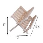 Alternate image 2 for Squared Away&trade; Collapsible Dish Rack in Bamboo