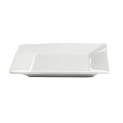 Our Table&trade; Simply White Rim Square Dinner Plate