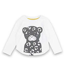 Sovereign Code® Size 0-3M Celests Glow-in-the-Dark Leopard Graphic Top in White