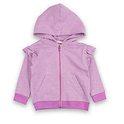 Sovereign Code® Peggy Ruffle Zip Hoodie in Lilac
