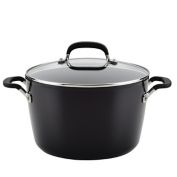 KitchenAid&reg; Hard Anodized 8-Quart Nonstick Stockpot with Lid in Onyx Black