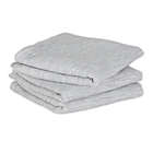 Alternate image 5 for Waffle Woven Recycled Cotton Kitchen Towels in Light Grey (Set of 3)