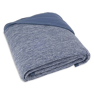 Therapedic&reg; Cooling Throw Blanket in Navy. View a larger version of this product image.