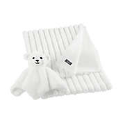 UGG&reg; 2-Piece Dylan Ribbed Faux Fur Lovey and Blanket Gift Set in Snow