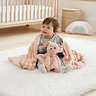 Alternate image 2 for UGG&reg; 2-Piece Dylan Ribbed Faux Fur Lovey and Blanket Gift Set in Peach