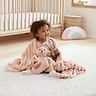 Alternate image 3 for UGG&reg; 2-Piece Dylan Ribbed Faux Fur Lovey and Blanket Gift Set in Peach