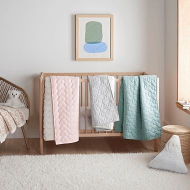 UGG&reg; Damietta Organic Cotton Jersey Quilt in Succulent. View a larger version of this product image.