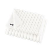UGG&reg; Dylan Ribbed Faux Fur Toddler Blanket in Snow