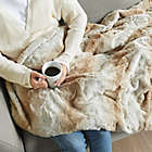 Alternate image 1 for Beautyrest Zuri Weighted Faux Fur Blanket in Sand