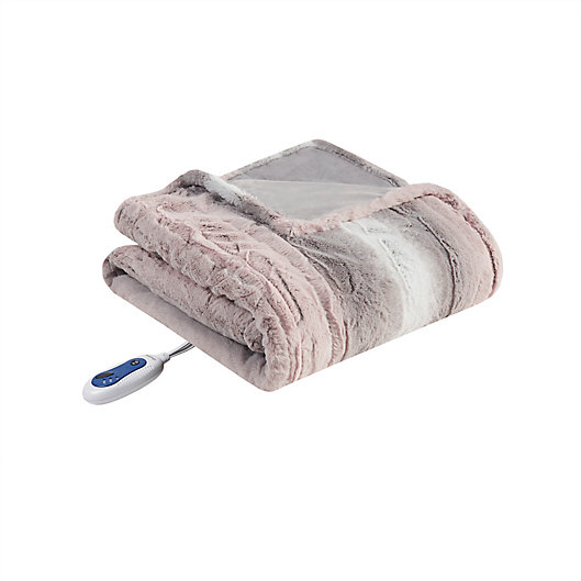 Alternate image 1 for Beautyrest Zuri Oversized Faux Fur Heated Throw