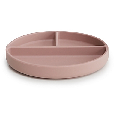 Mushie Silicone Suction Plate in Blush. View a larger version of this product image.