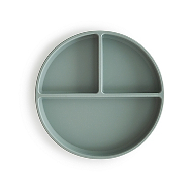 Mushie Silicone Suction Plate in Blue. View a larger version of this product image.