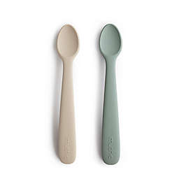 Mushie Silicone 2-Pack Feeding Spoons Set