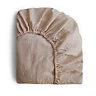 Alternate image 1 for Mushie&reg; Muslin Fitted Crib Sheet in Natural