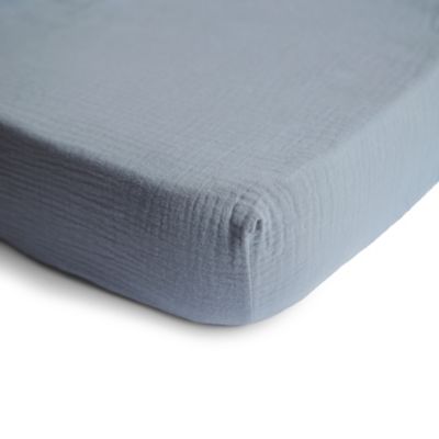 Mushie&reg; Tradewinds Fitted Crib Sheet in Blue