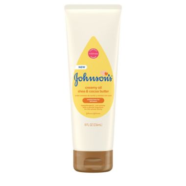 Johnson&#39;s&reg; Baby 8 fl. oz. Creamy Oil with Shea and Cocoa Butter. View a larger version of this product image.