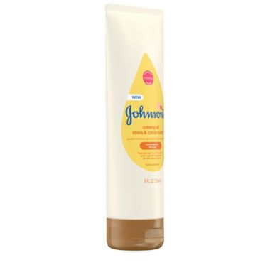 Johnson's&reg; Baby 8 fl. oz. Creamy Oil with Shea and Cocoa Butter. View a larger version of this product image.