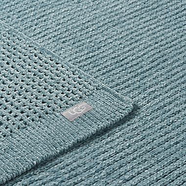 UGG&reg; Delaney Chenille Waffle Toddler Blanket in Succulent. View a larger version of this product image.