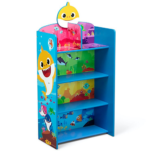 Alternate image 1 for Delta Children Baby Shark™ 4-Shelf Playhouse Bookcase in Blue
